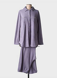 Pyjama coupe droite violet CANAT femme