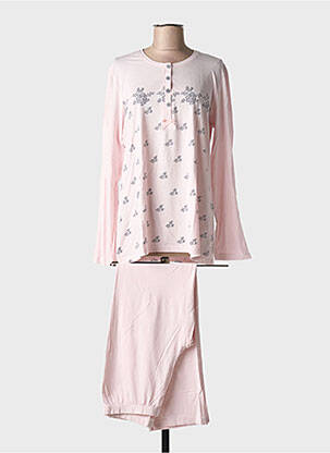 Pyjama tissage jersey rose CANAT femme