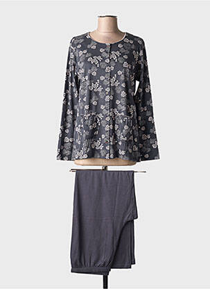 Pyjama tissage jersey gris CANAT femme
