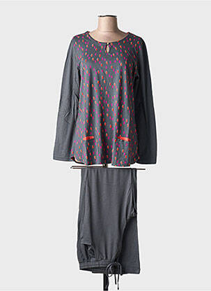 Pyjama tissage jersey gris CANAT femme