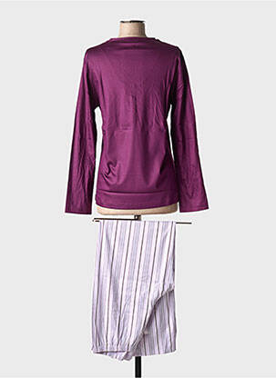 Pyjama col v violet MEY femme