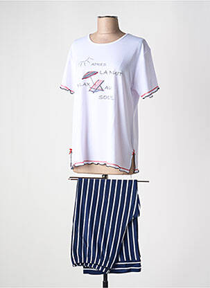 Pyjama tissage jersey bleu HAJO femme