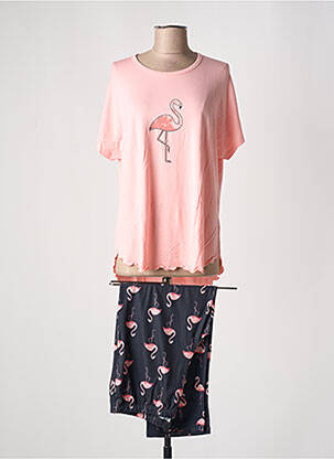 Pyjama tissage jersey rose HAJO femme