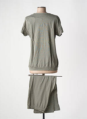 Pyjama col v vert CANAT femme