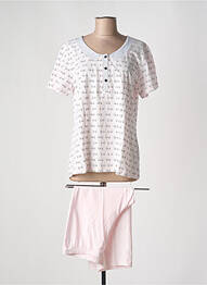 Pyjama tissage jersey rose CANAT femme