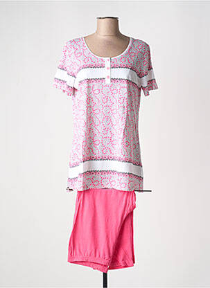 Pyjama tissage jersey rose CANAT femme