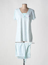 Pyjama tissage jersey bleu CANAT femme