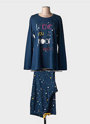 Pyjama bleu HAJO pour femme seconde vue
