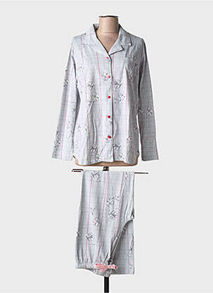 Pyjama gris HAJO pour femme