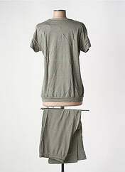 Pyjama vert CANAT pour femme seconde vue