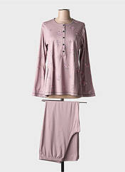 Pyjama violet CANAT pour femme seconde vue