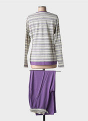 Pyjama violet HAJO pour femme seconde vue