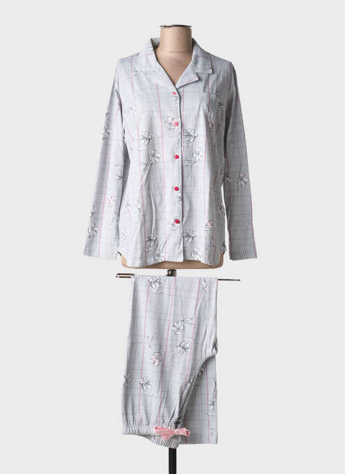 Pyjama gris HAJO pour femme