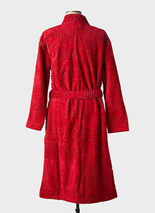 Robe de chambre manches longues rouge HAJO femme