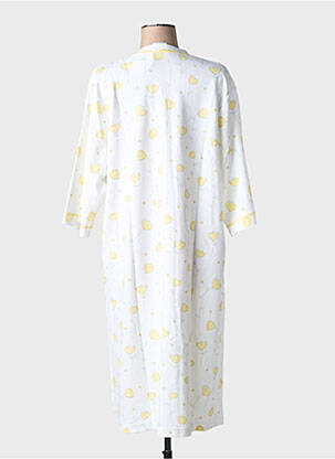 Chemise de nuit col v jaune CANAT femme