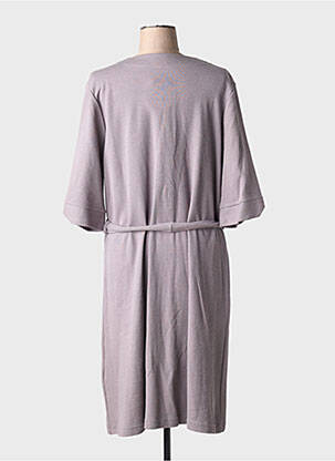 Chemise de nuit fermeture boutonnée sur le devant gris CANAT femme