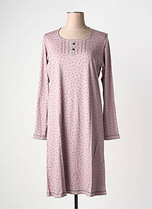 Chemise de nuit manches longues violet CANAT femme