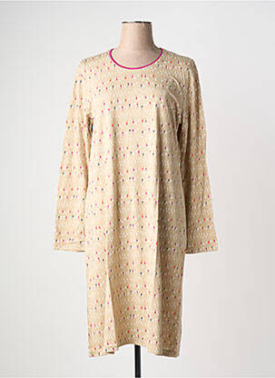 Chemise de nuit manches longues beige CANAT femme