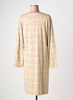 Chemise de nuit manches longues beige CANAT femme