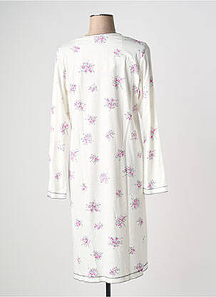 Chemise de nuit manches longues blanc CANAT femme