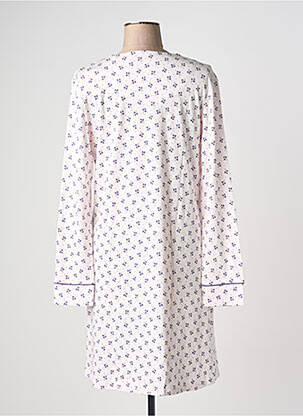 Chemise de nuit col v rose CANAT femme