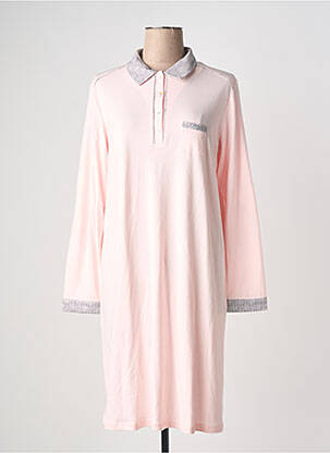 Chemise de nuit manches longues rose CANAT femme