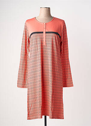 Chemise de nuit imprimé pois orange CANAT femme