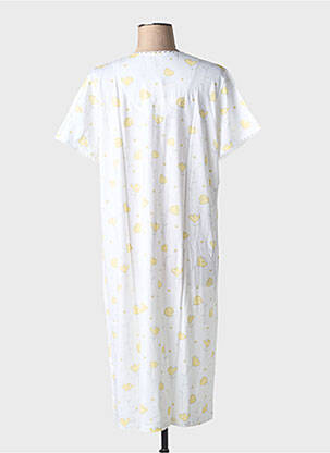 Chemise de nuit imprimé fleurs jaune CANAT femme