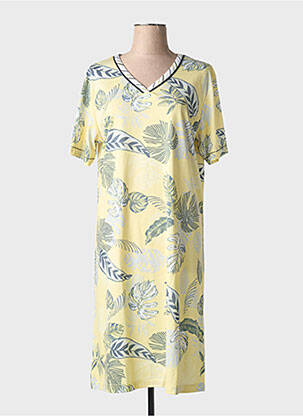 Chemise de nuit col v vert HAJO femme