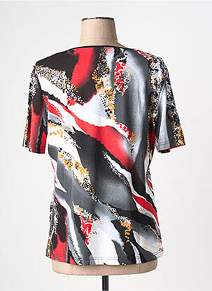 T-shirt imprimé fantaisie manches courtes noir HAJO femme