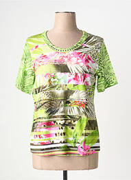 T-shirt stretch manches courtes vert RABE femme