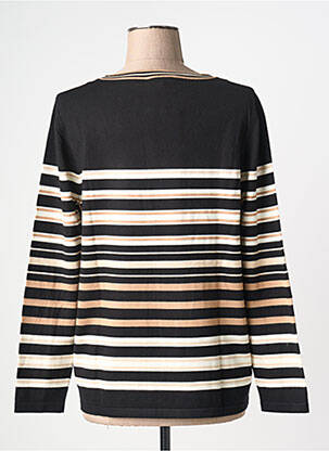 Pull coupe droite manches longues noir JOY OF LIFE femme