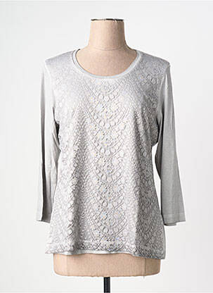 T-shirt manches 3/4 manches 3/4 gris RABE femme