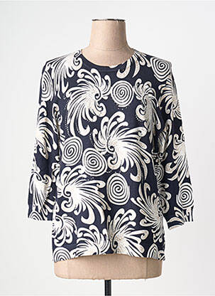 Pull coupe cintrée manches 3/4 noir JOY OF LIFE femme