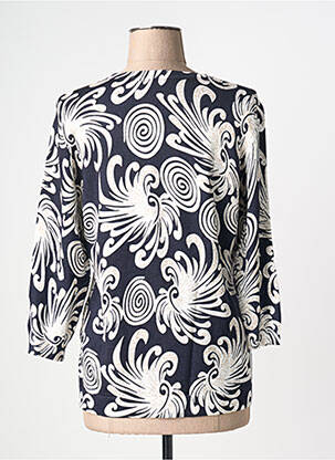 Pull coupe cintrée manches 3/4 noir JOY OF LIFE femme