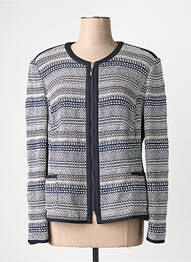 Veste casual col rond noir BARBARA LEBEK femme