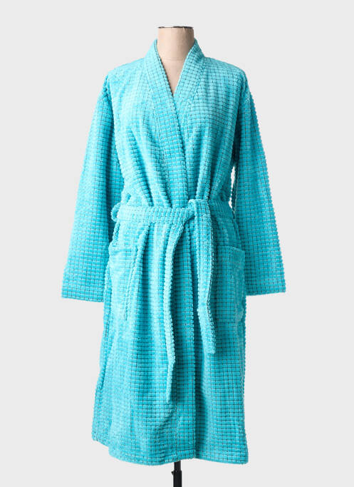 Robe de chambre manches longues bleu HAJO femme
