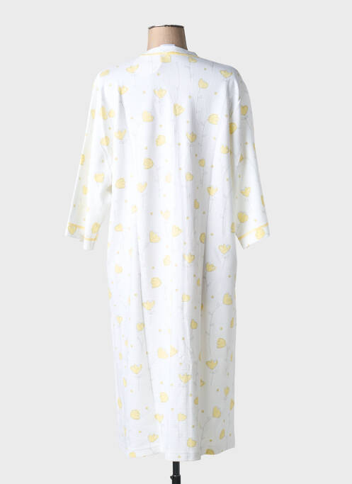Chemise de nuit manches longues jaune CANAT femme