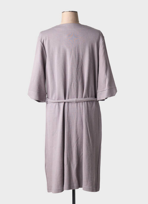 Chemise de nuit fermeture boutonnée sur le devant gris CANAT femme