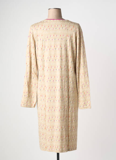 Chemise de nuit manches longues beige CANAT femme