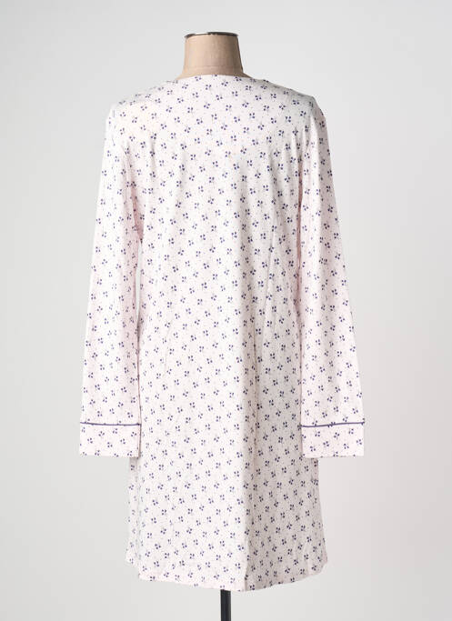 Chemise de nuit manches longues rose CANAT femme
