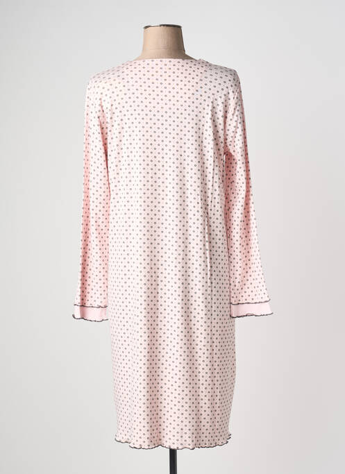 Chemise de nuit manches longues rose CANAT femme