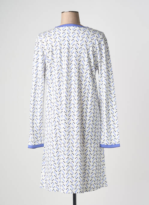 Chemise de nuit manches longues blanc CANAT femme