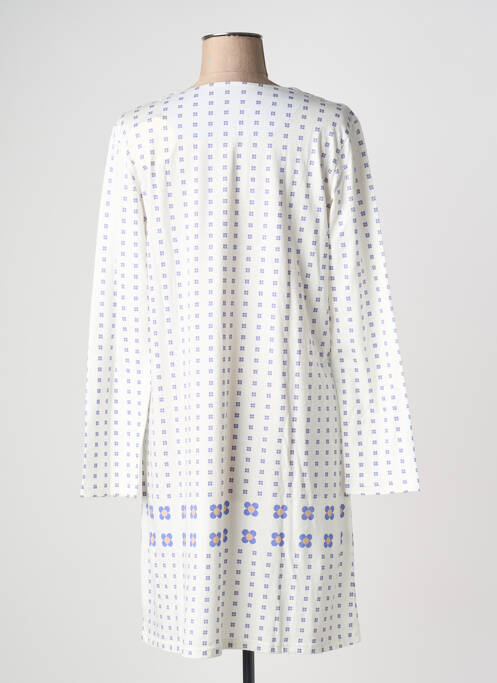 Chemise de nuit manches longues blanc CANAT femme