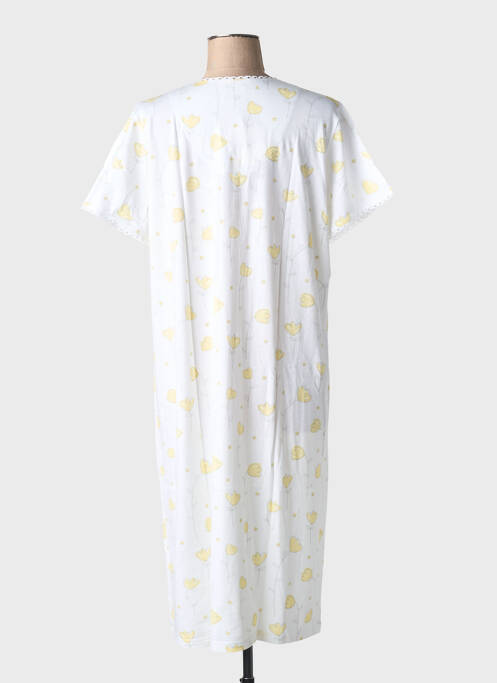 Chemise de nuit imprimé fleurs jaune CANAT femme