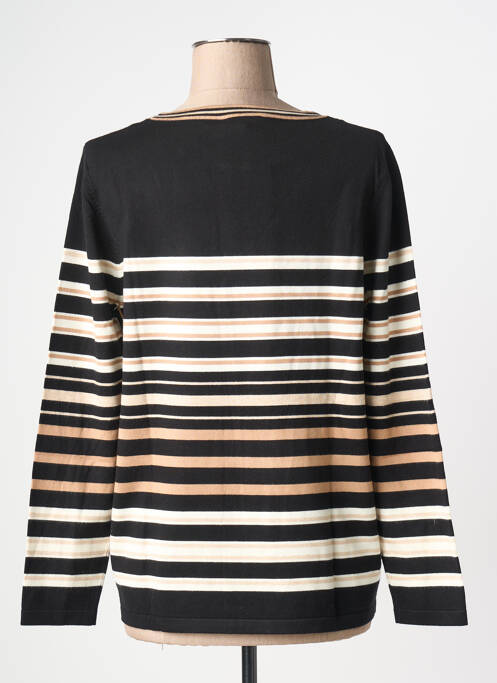 Pull col rond manches longues noir JOY OF LIFE femme