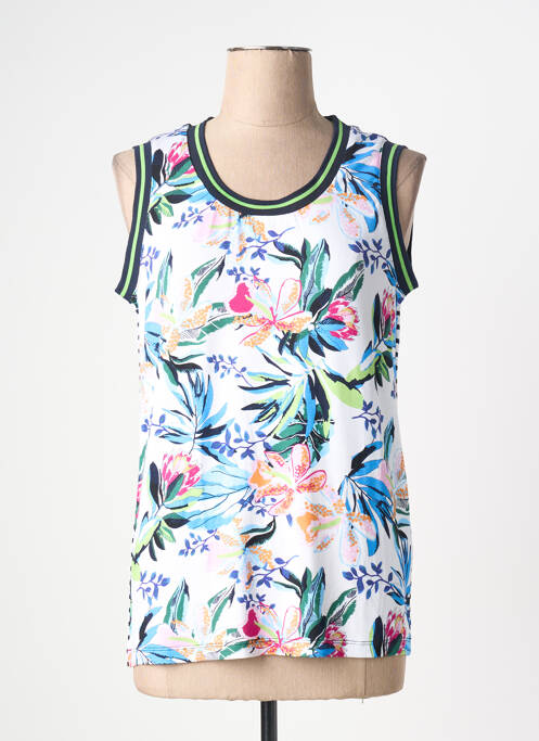 Débardeur stretch sans manche blanc JOY OF LIFE femme