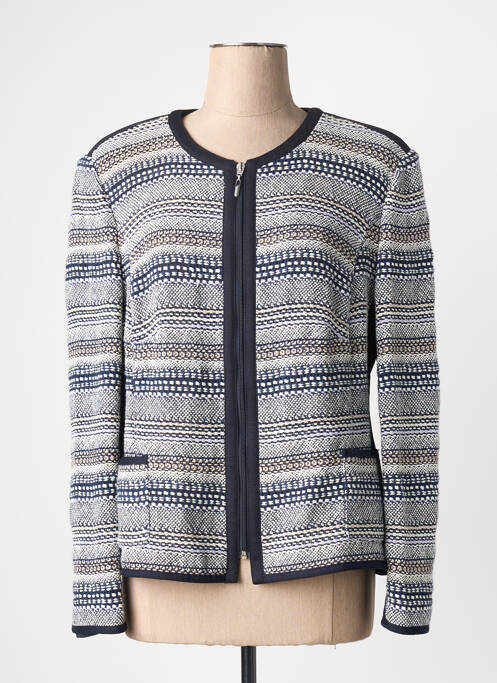 Veste casual col rond noir BARBARA LEBEK femme