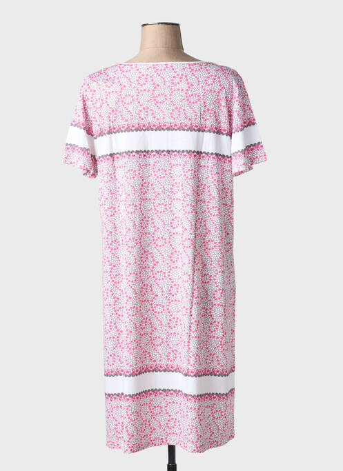 Chemise de nuit imprimé fantaisie rose CANAT femme