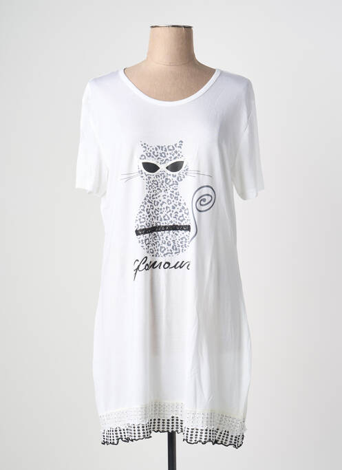 Chemise de nuit blanc HAJO femme